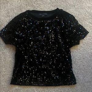 Sanctuary Black Sequin Women's Top